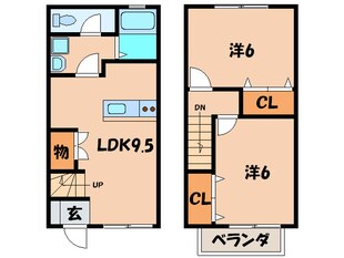 ジェンティ－レの物件間取画像